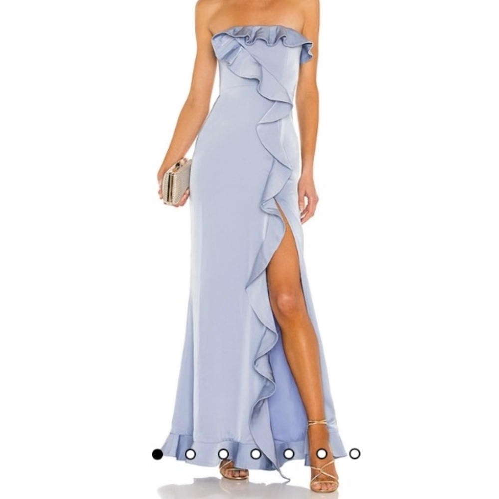 NBD Luna Gown in baby blue revolve prom dress